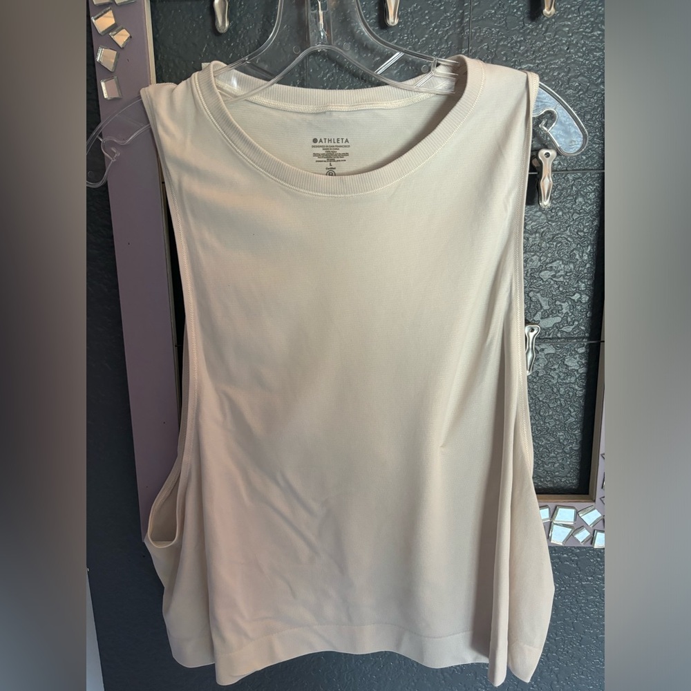 white athleta tank